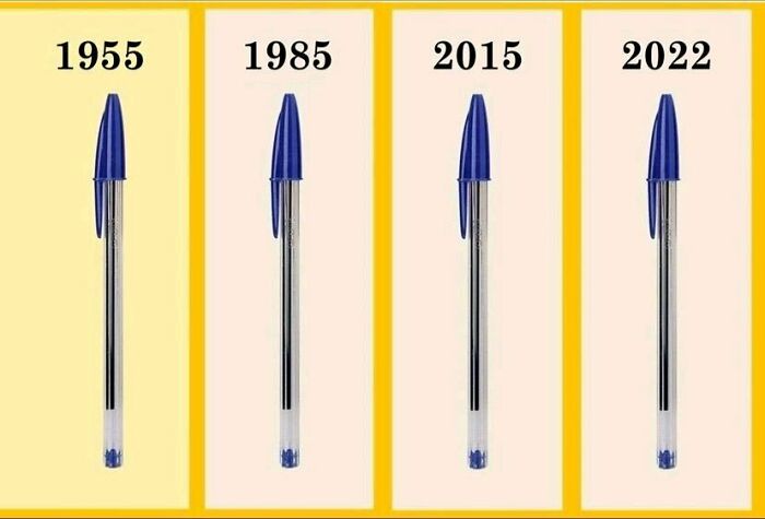  La marca Bic utiliza el mismo diseño de bolígrafo desde 1955