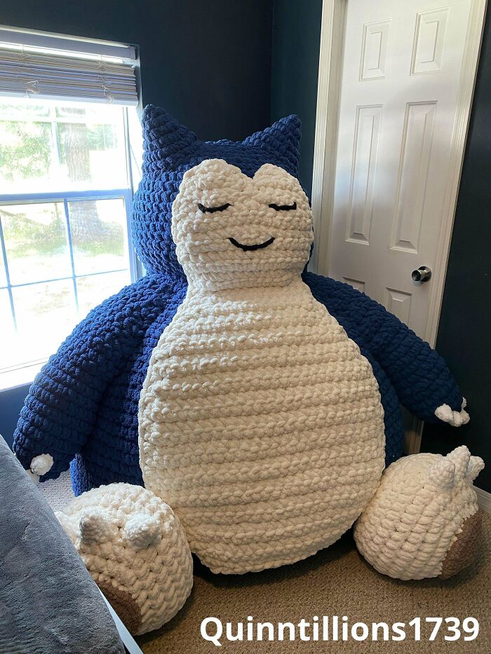 Amigurumi tamaño real de Snorlax