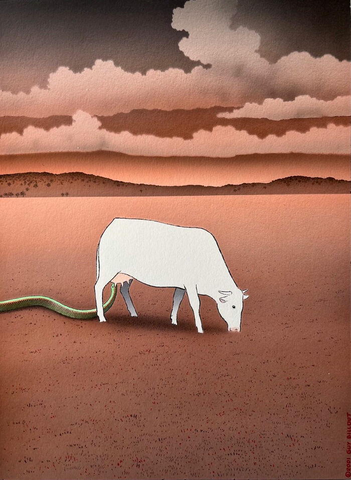 30 Illustrations Infused With Dark Humor And Optimism By Guy Billout (New Pics)