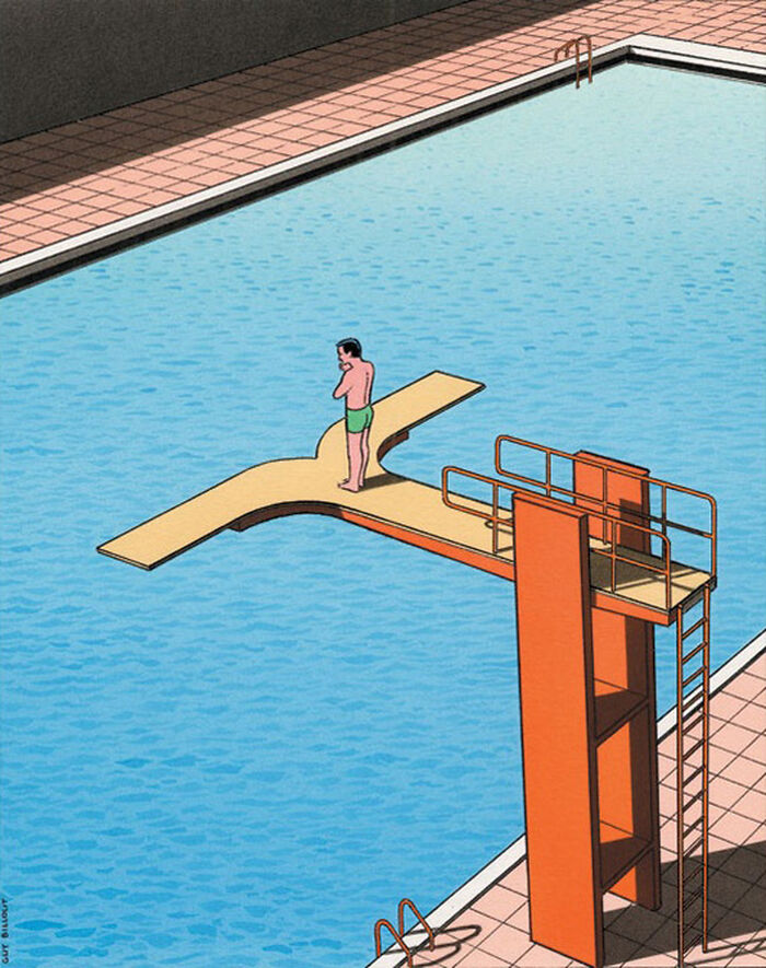 30 Illustrations Infused With Dark Humor And Optimism By Guy Billout (New Pics)