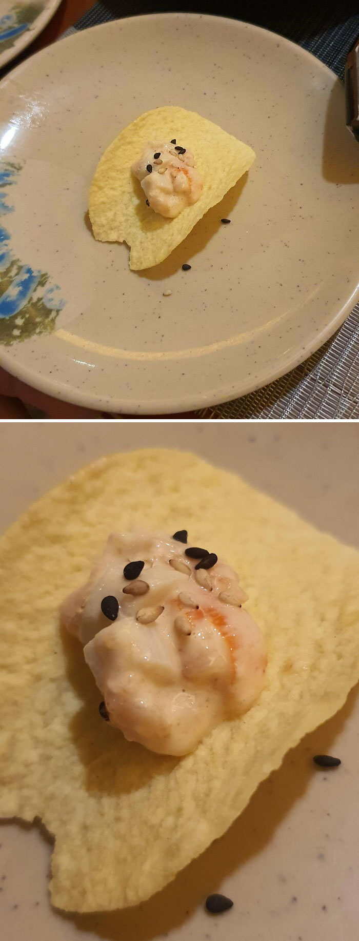 Visto en un restaurante de sushi en mi ciudad. Todavía no puedo creerlo