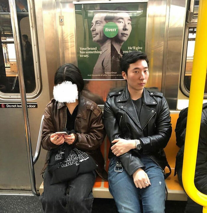 30 Of The Funniest Photos Of People Sitting Under Subway Signs That Resemble Them, As Shared On ‘Subway Creatures’