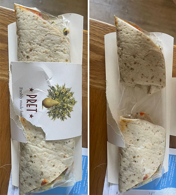 Pret A Manger quitando la parte más importante