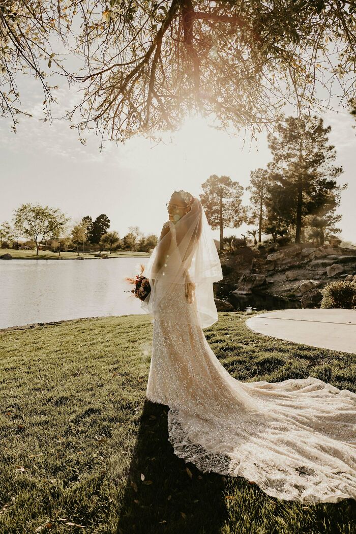 Hice mis vestidos de boda y recepción