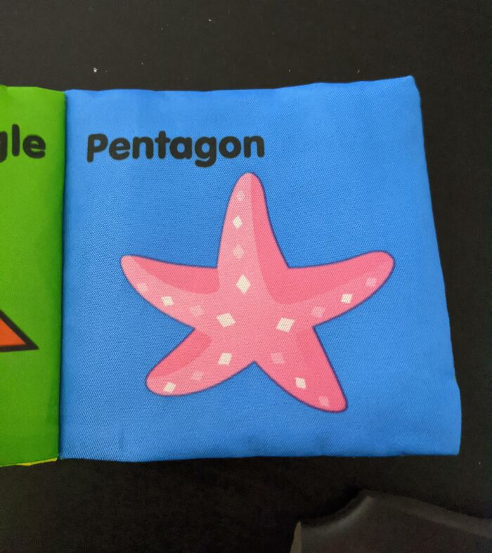 El pequeño libro de formas de mi hija. ¿Pentágono?