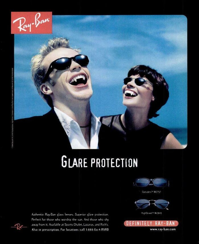 Anuncio de Ray ban de 1998