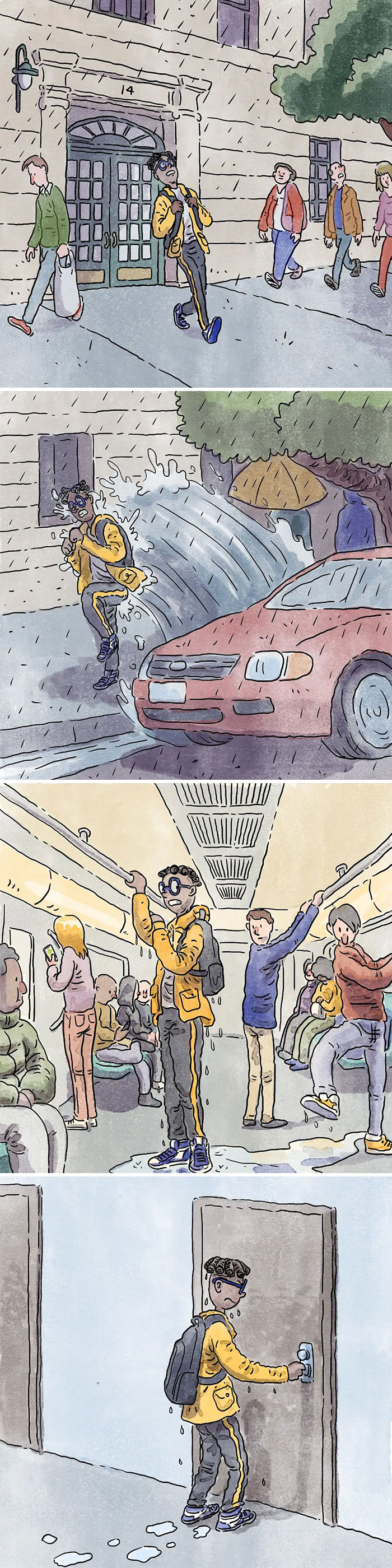 Este artista crea 6 nuevos y emotivos cómics sobre la vida con un gato y un perro inspirados en sus experiencias personales