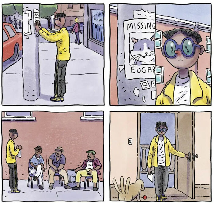 Este artista crea 6 nuevos y emotivos cómics sobre la vida con un gato y un perro inspirados en sus experiencias personales