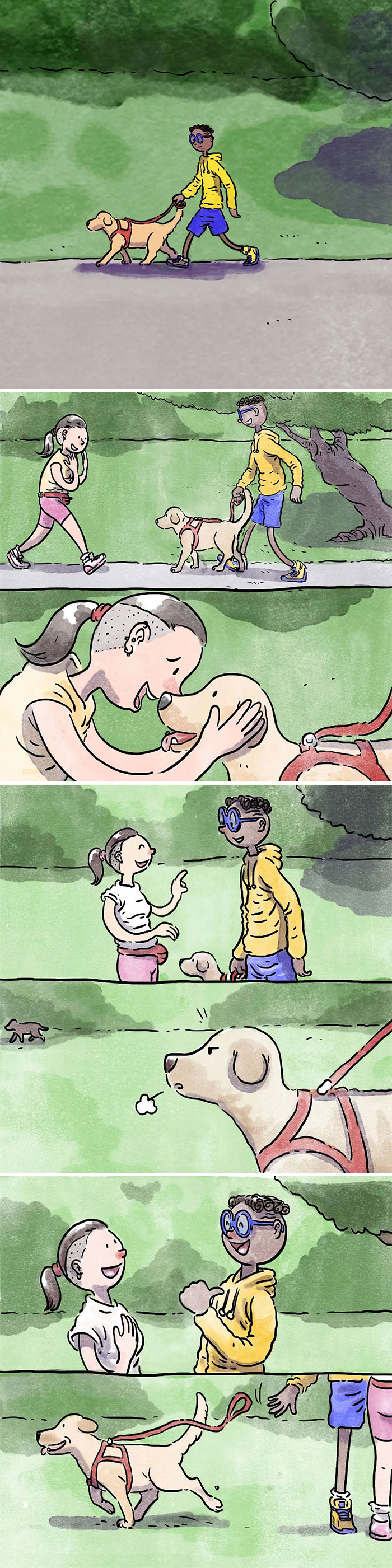 Este artista crea 6 nuevos y emotivos cómics sobre la vida con un gato y un perro inspirados en sus experiencias personales