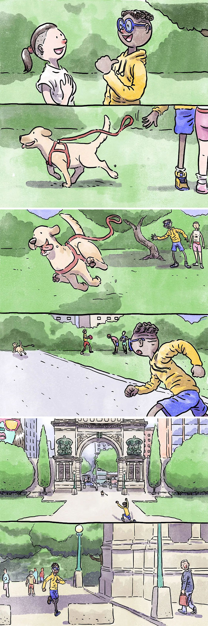 Este artista crea 6 nuevos y emotivos cómics sobre la vida con un gato y un perro inspirados en sus experiencias personales