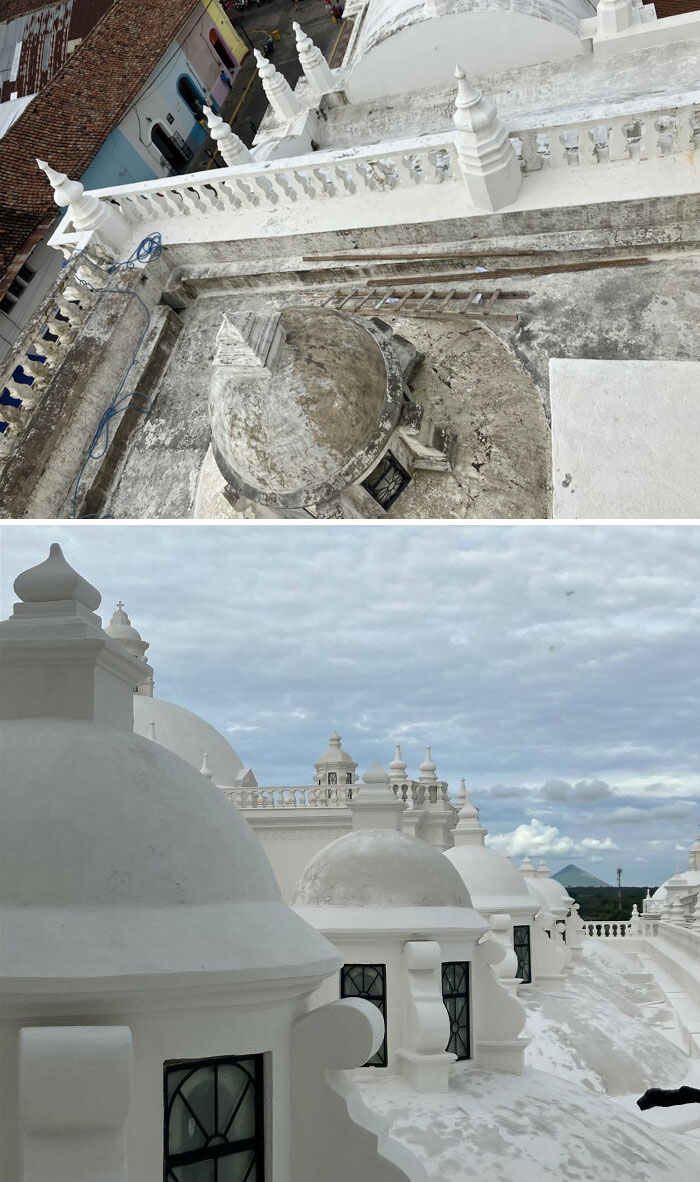 Catedral-Basílica de León, Nicaragua - Restauración del tejado