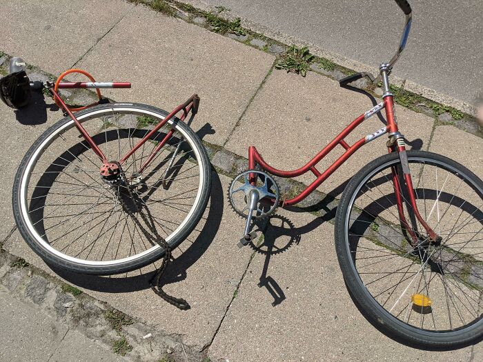 Mi bici se ha roto por la mitad, a 8 kms de mi casa