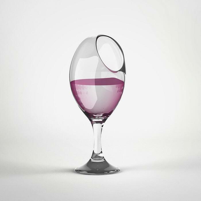 Buena suerte bebiendo vino de aquí
