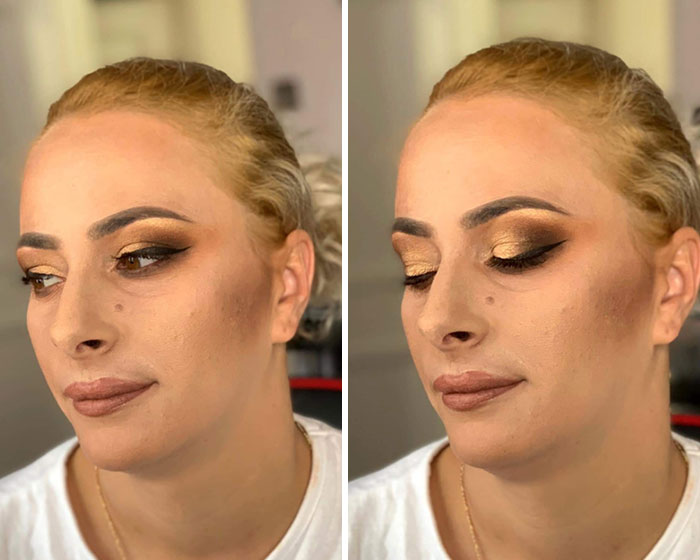 Contorno horrible, y esos labios
