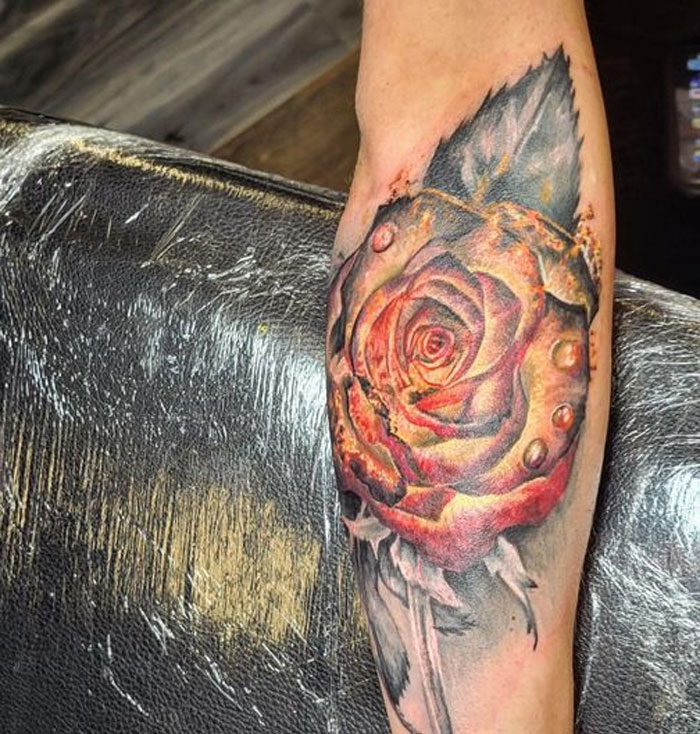 Esta rosa parece enferma