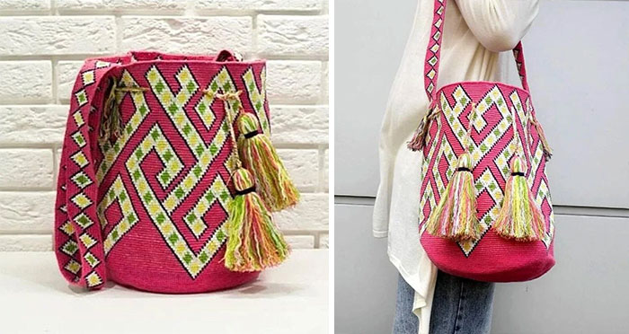 Bolsos hechos de tejido reciclado. Mi hermana y yo las hacemos con jerseis y suéteres viejos que nadie quiere
