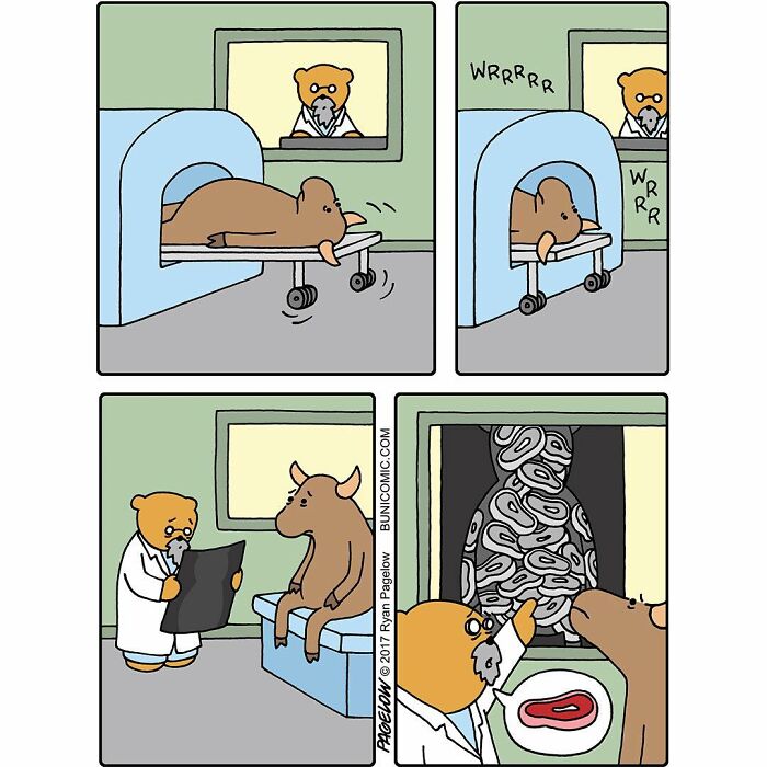 Artist Creates Cute Comics With Not-So-Cute Endings; Here Are 28 Featuring The Character Bear Doctor (New Pics)