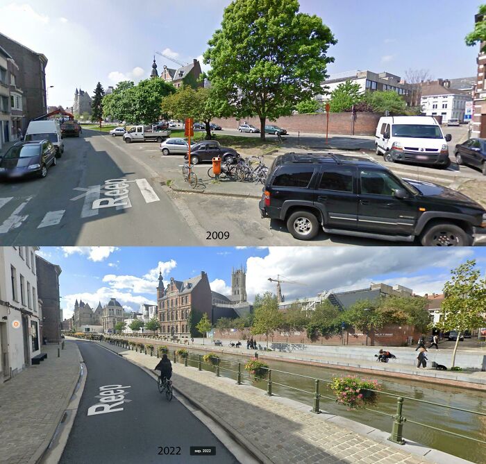 Dejando al río pasar por su corriente original en Gantes, Bélgica. 2009-2022