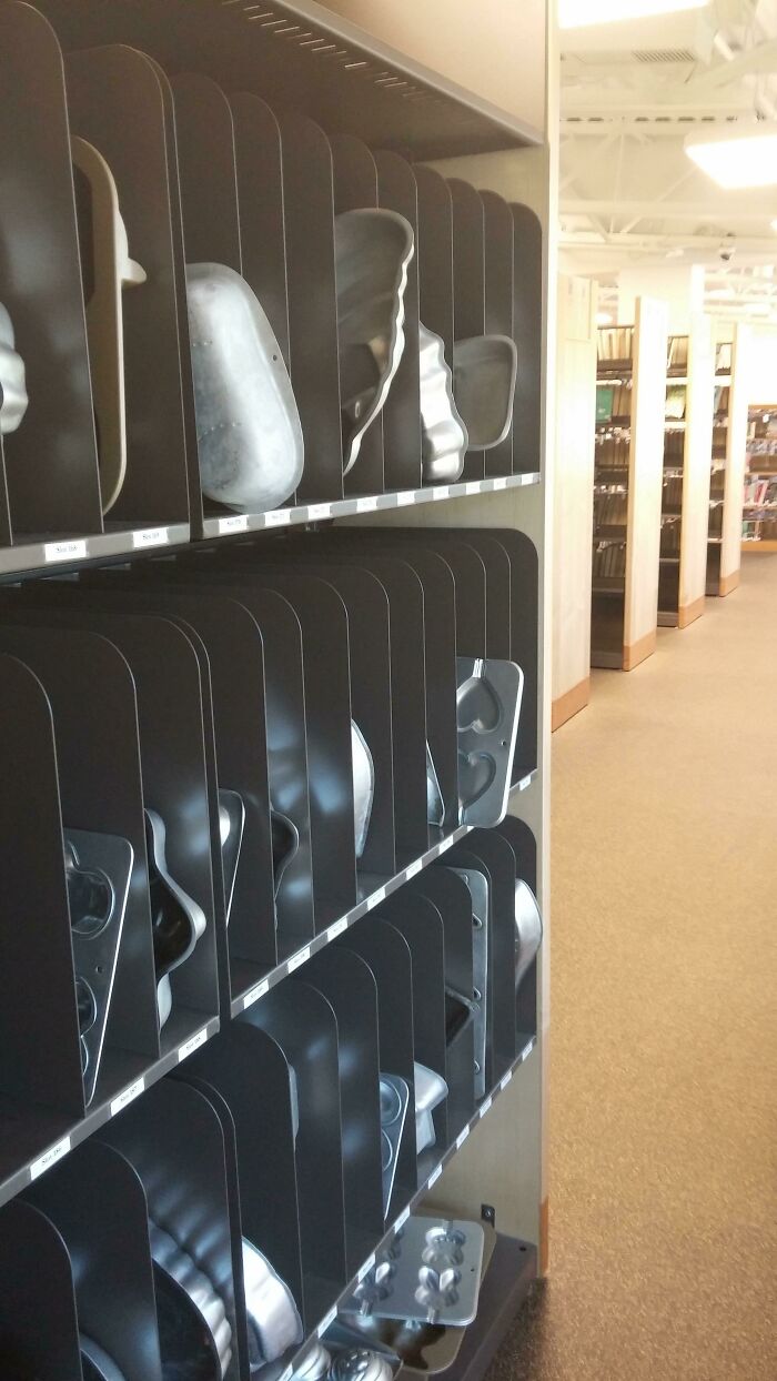 Esta biblioteca tiene moldes de cocina que puedes tomar prestados