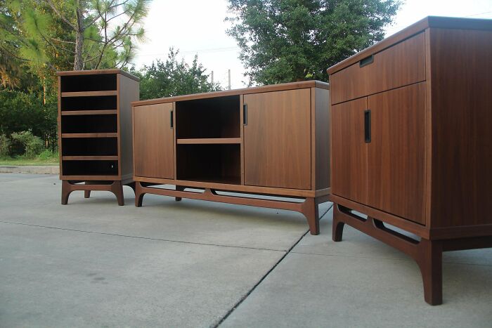 Diferentes muebles que he hecho con maderas de nogal