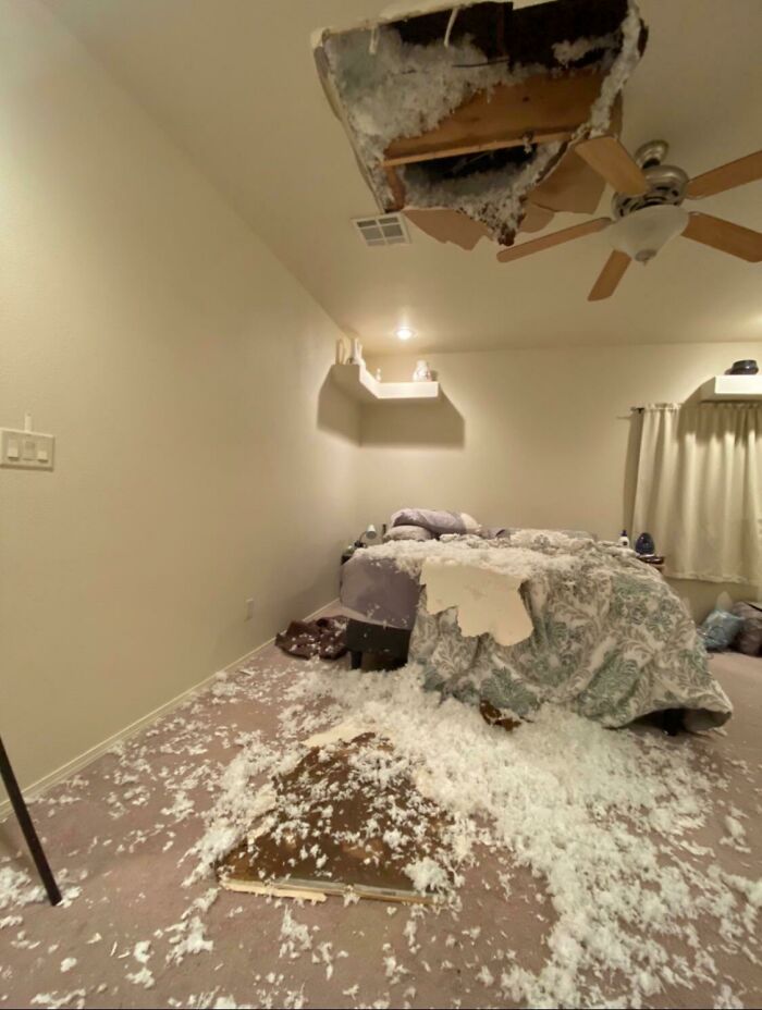 Me preparaba para ir a la cama cuando pasó esto