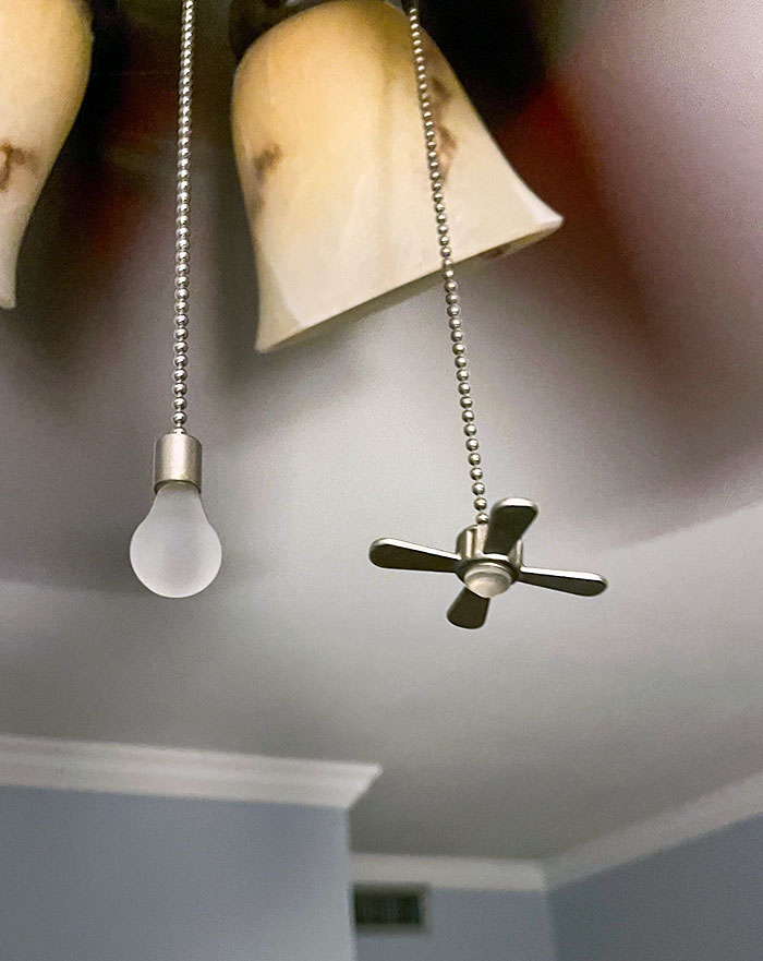 Para saber si quieres encender la luz o el ventilador