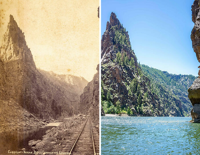 Aguja Curecanti en Colorado, 1880 - 2023