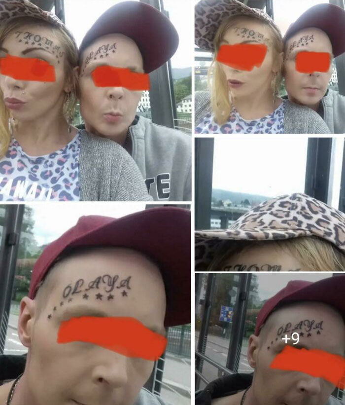 Esta pareja se tatuó sus nombres y unos meses después cortaron