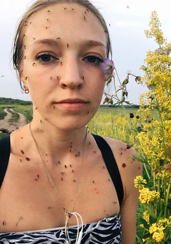 Si te paras a hacerte una foto te pican. Si quieres recoger flores, te pican. Un asco