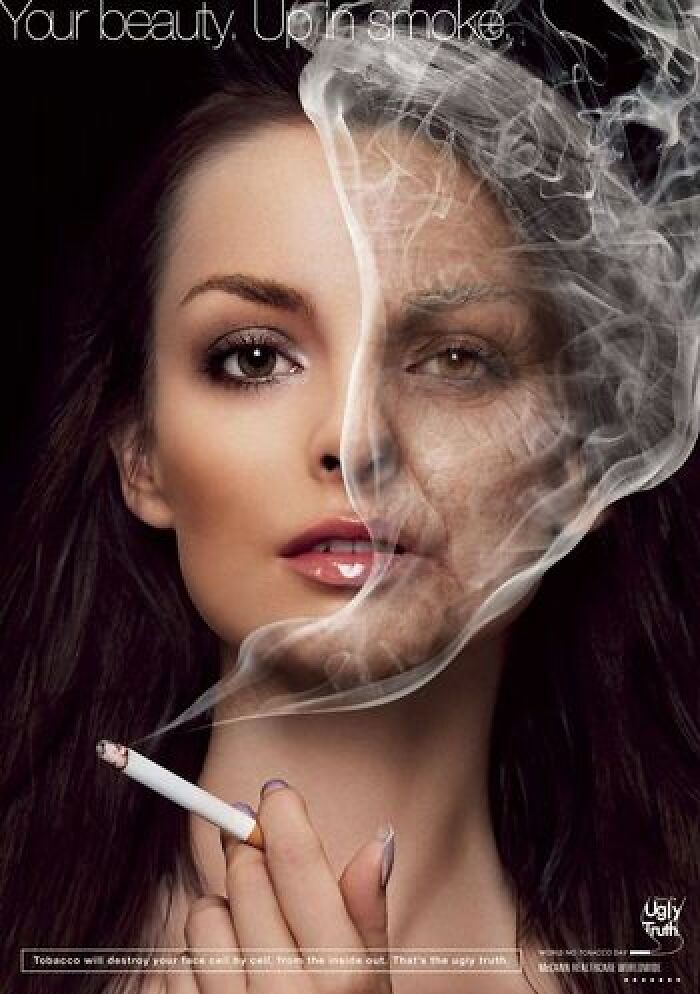 Tu belleza se va con el humo