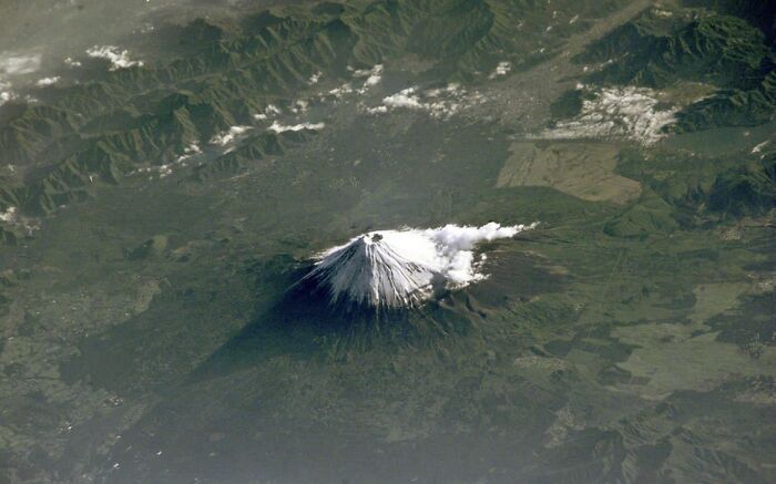 El Monte Fuji desde la Estación Espacial Internacional