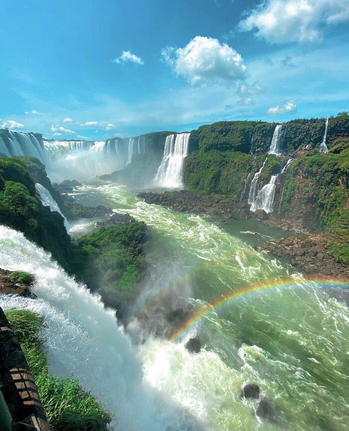 Las cataratas de Iguazú, compartidas por Brasil y Argentina