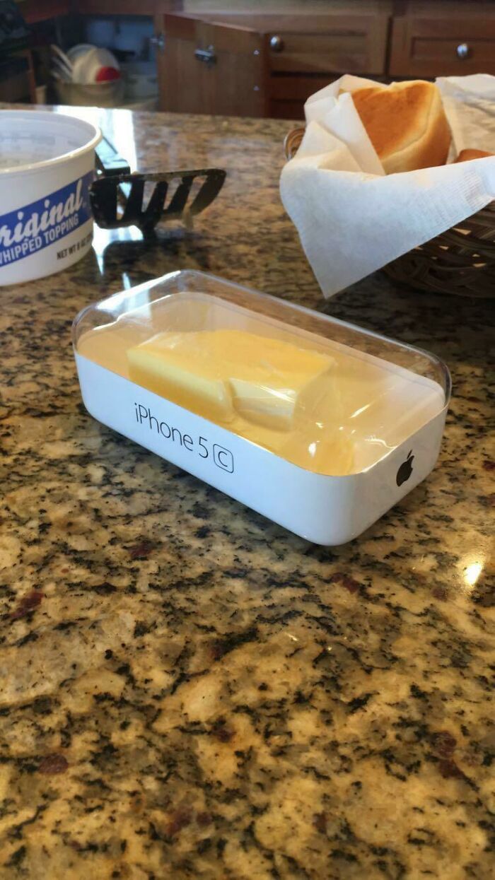 Aquí guarda mi abuela la mantequilla
