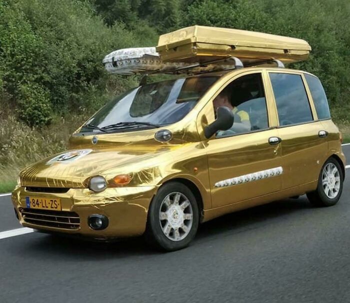 Bonito envoltorio para el coche