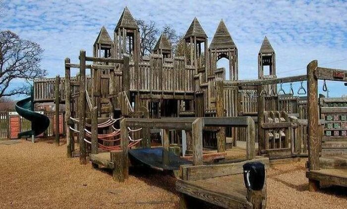 ¿Teníais parques de juegos de madera?