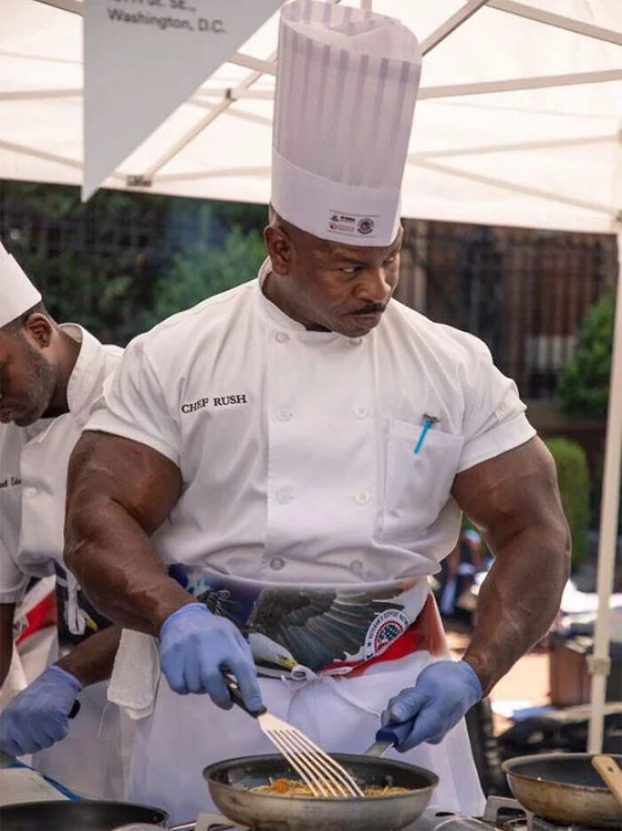Chef Rush, jefe de cocinas de la Casa Blanca