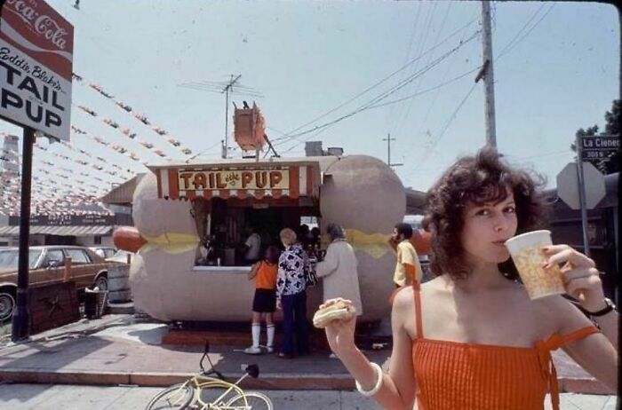Sigourney Weaver en La Cienega Boulevard, Los Angeles, California, 1978