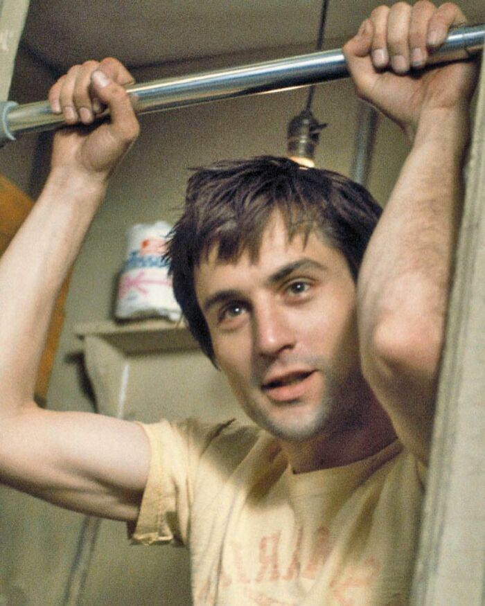 Robert De Niro en el rodaje de Taxi Driver, 1976