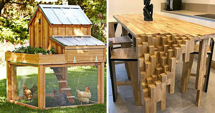 47 Geniales proyectos que muestran las habilidades de la gente con la madera (nuevas fotos)