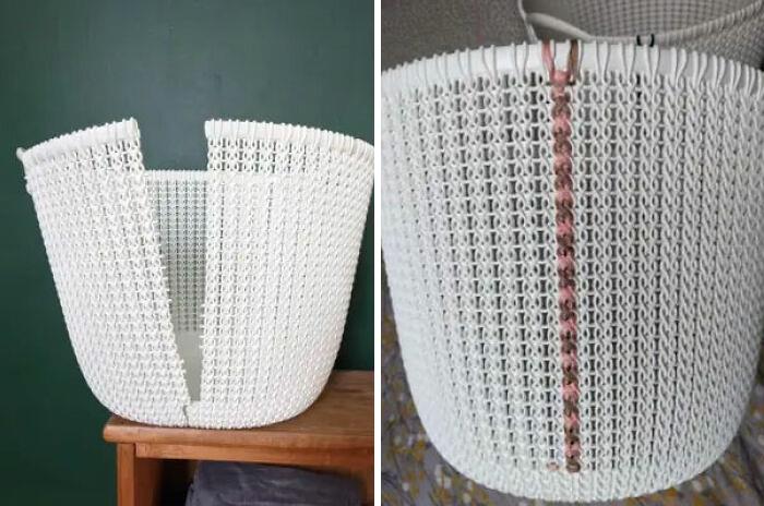 Así he arreglado un par de cestos de colada