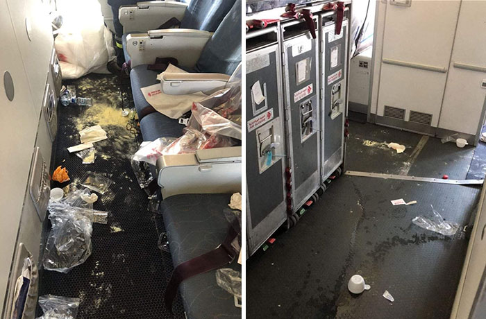Vuelo de Montreal a Argelia, la gente lo dejó así sin más