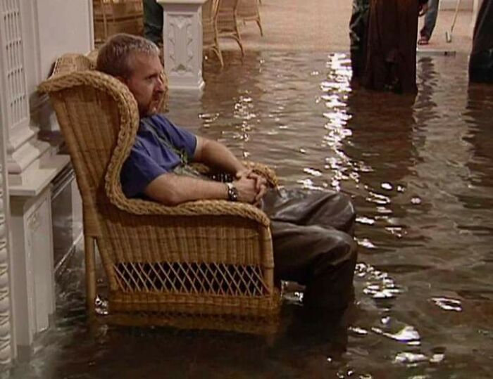 James Cameron en el rodaje de Titanic