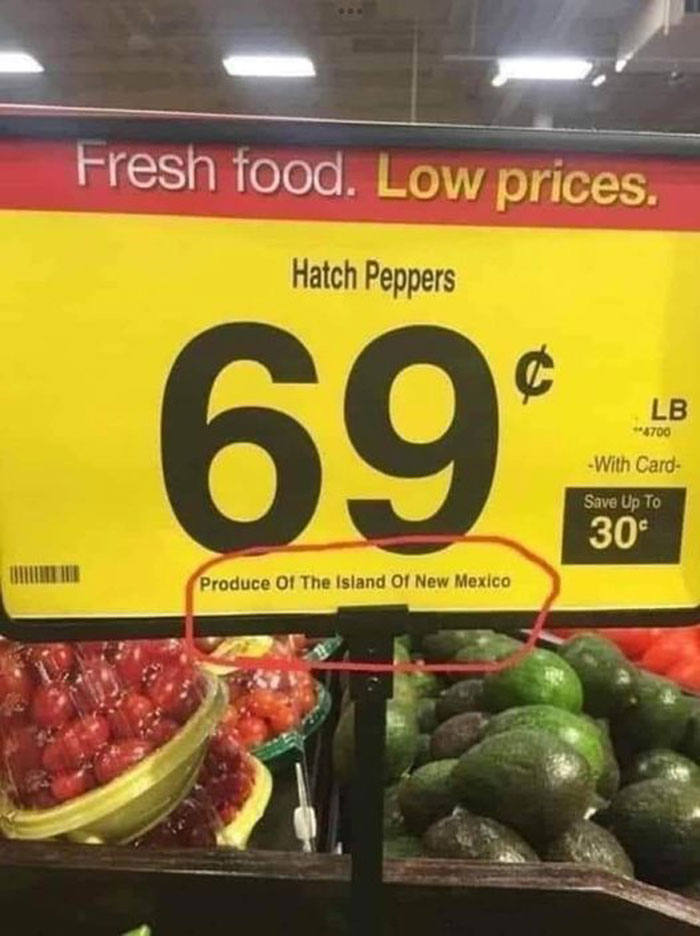 Producto de la isla de Nuevo México