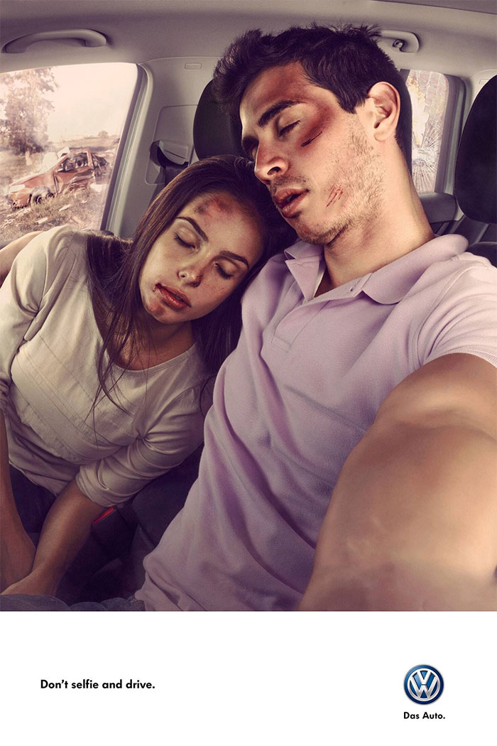 No te hagas selfies mientras conduces