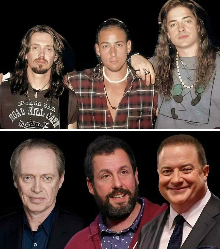 Steve Buscemi, Adam Sandler y Brendan Fraser. 1994 y ahora