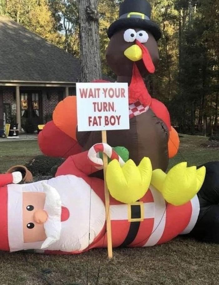 Espera tu turno, gordo