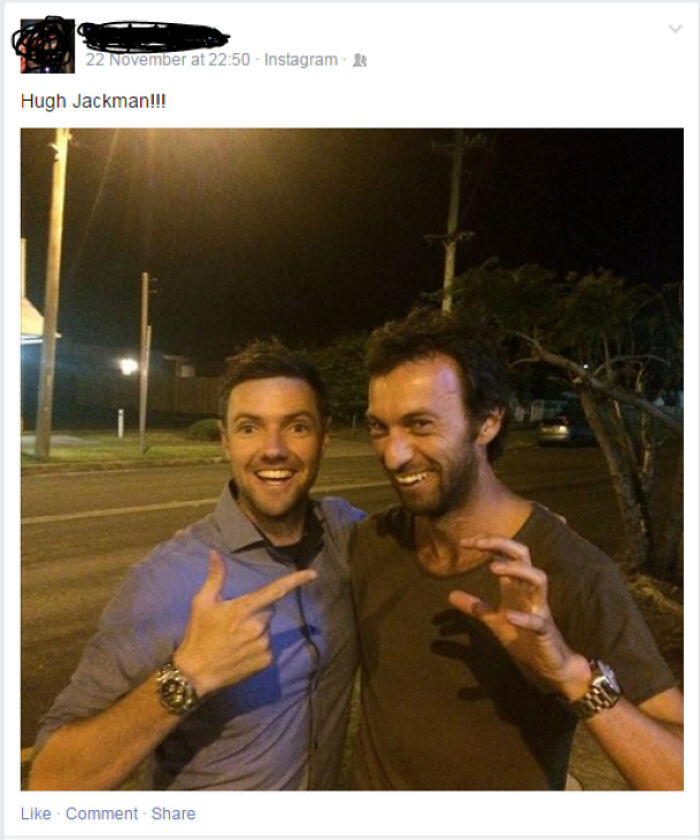 Hugh Jackman por la calle