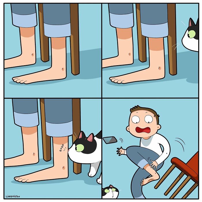 Artist Illustrates What It's Like To Live With A Cat (30 New Pics)