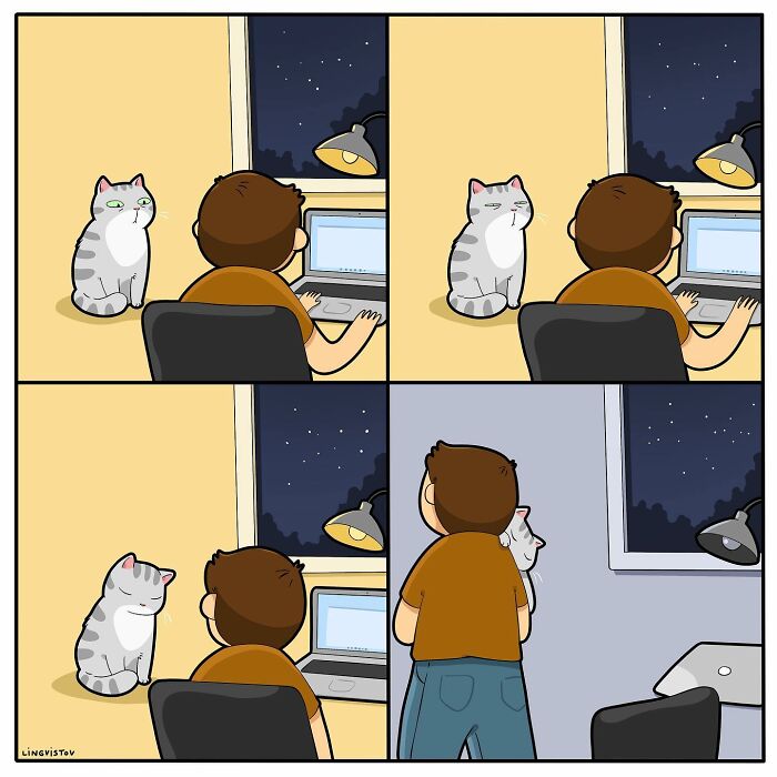 Artist Illustrates What It's Like To Live With A Cat (30 New Pics)