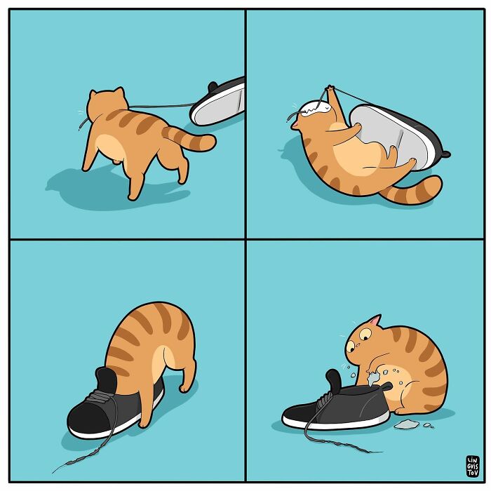 Artist Illustrates What It's Like To Live With A Cat (30 New Pics)